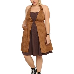Doctor Who Regeneration Sonic Screwdriver Halter Dress Plus Sz 28 NWT
